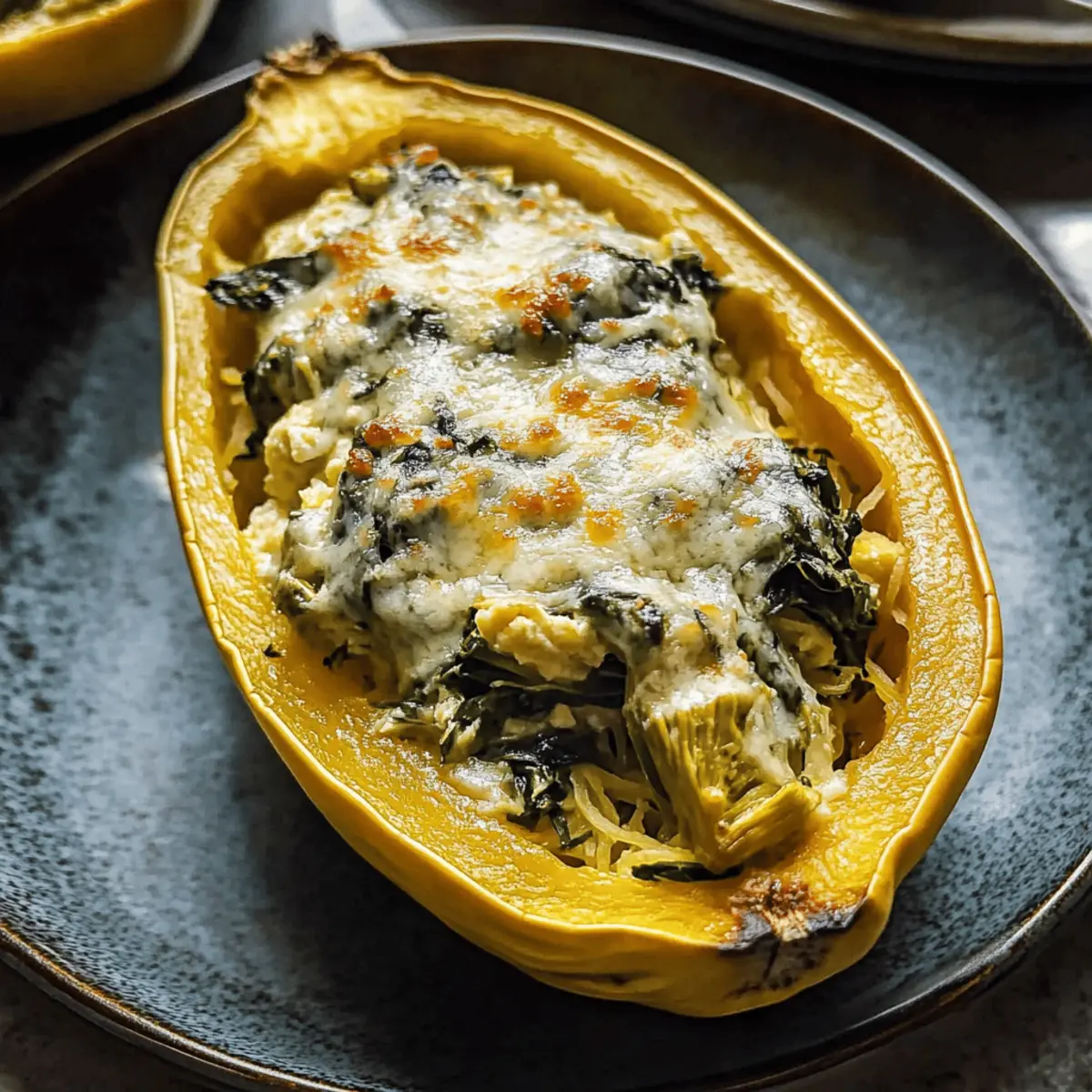Spinach and Artichoke Stuffed Spaghetti Squash: Comfort in a Bowl
