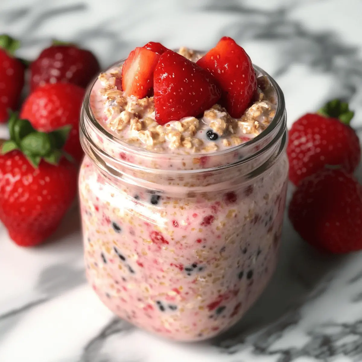 Strawberries and Cream Overnight Oats il4146