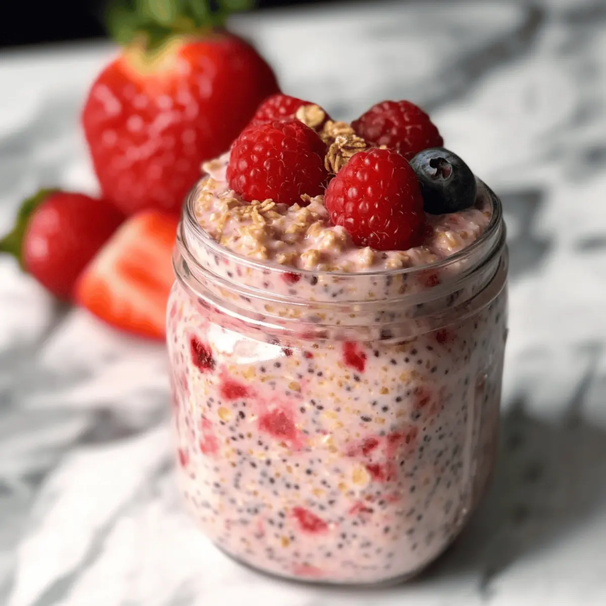 Strawberries and Cream Overnight Oats for a Dreamy Breakfast