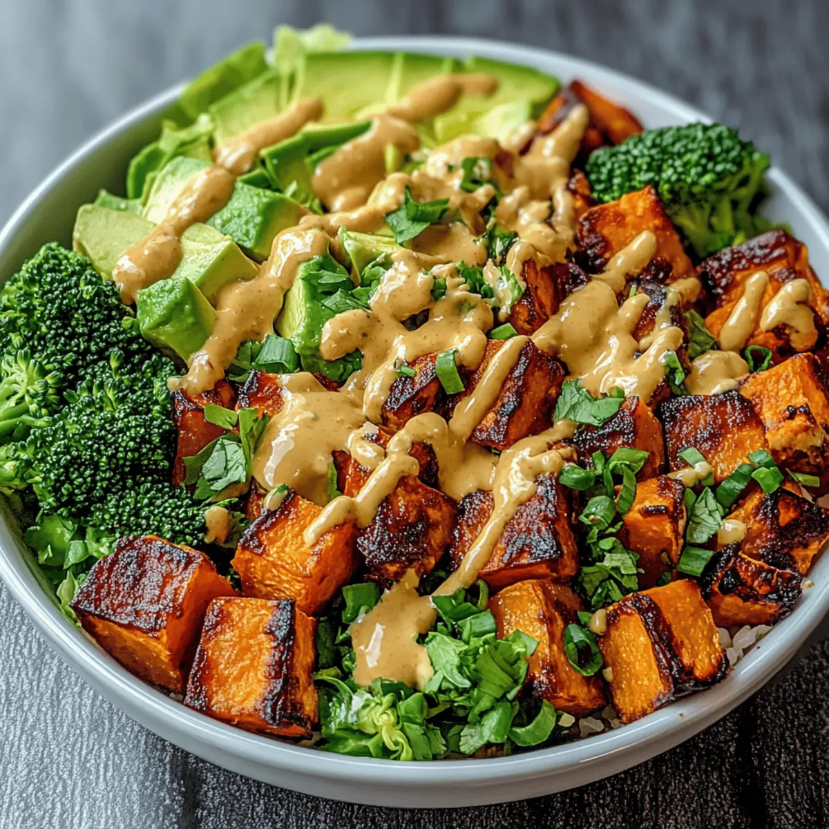 Thai Peanut Sweet Potato Buddha Bowl yhhgjc