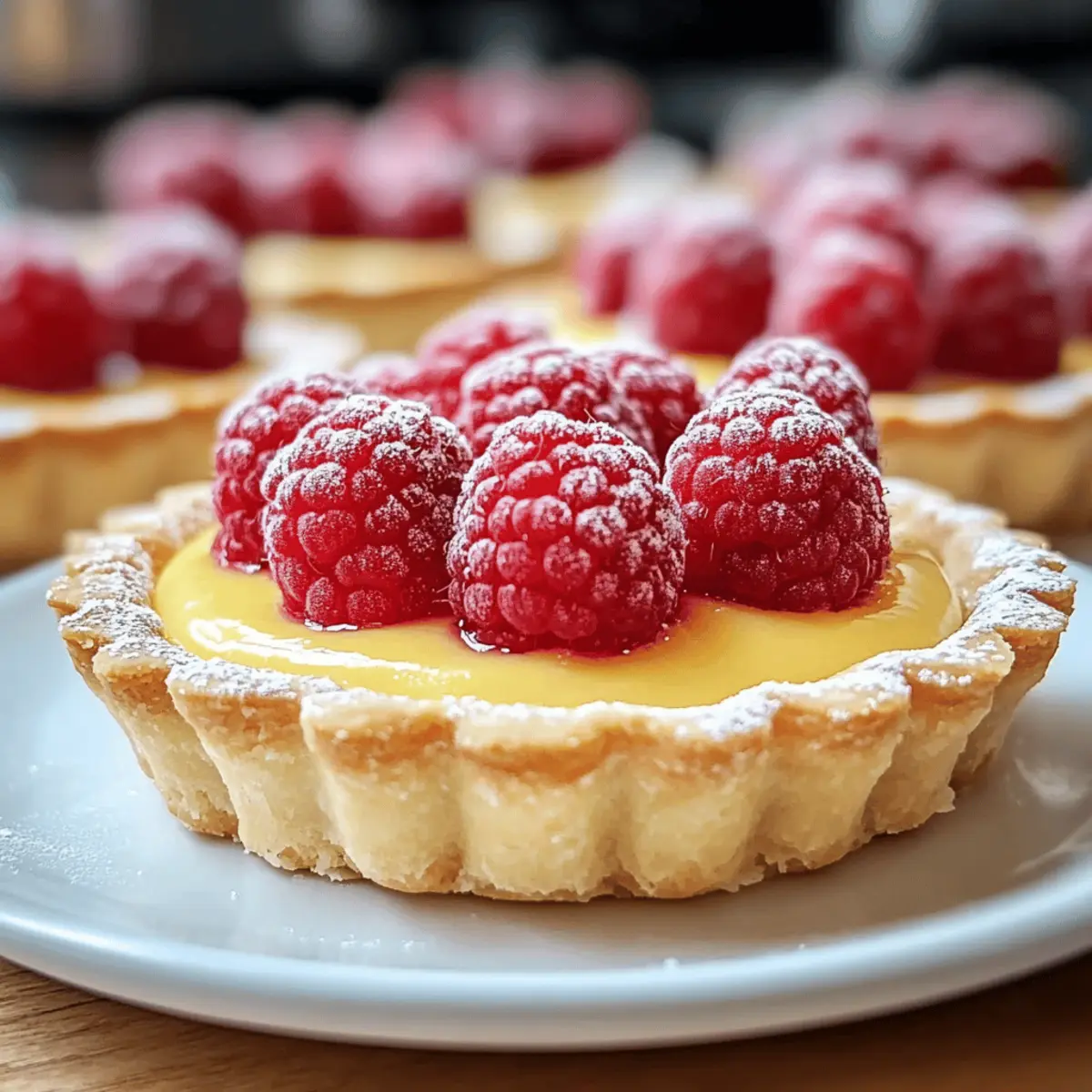 Vanilla Cream Tarts with Fresh Raspberries bfzpnj