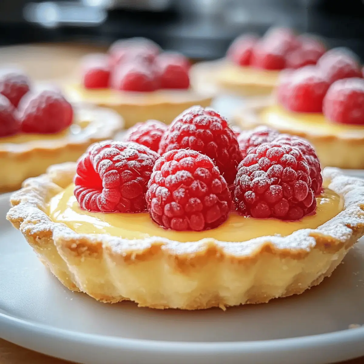 Vanilla Cream Tarts with Fresh Raspberries qvihlb