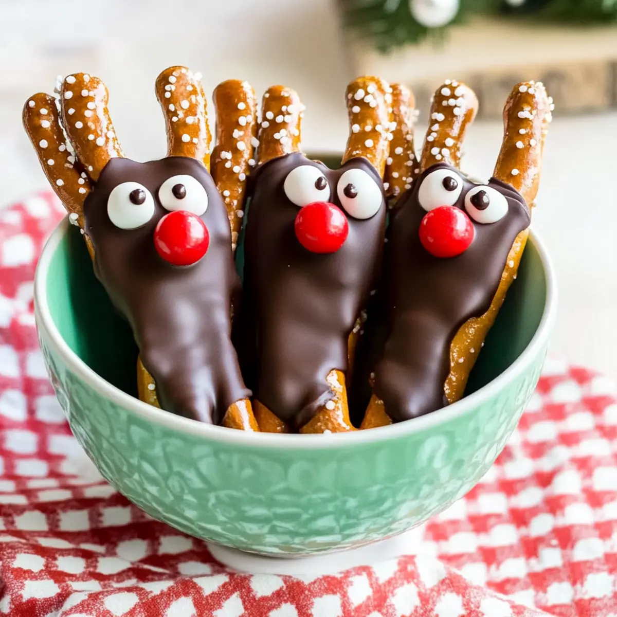 Festive Reindeer Pretzels: Sweet-Salty Holiday Fun!