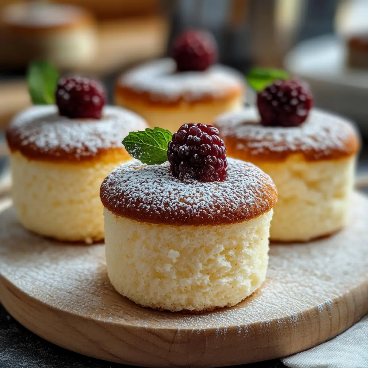 Fluffy Japanese Cotton Cheesecake Cupcakes for Dreamy Delights