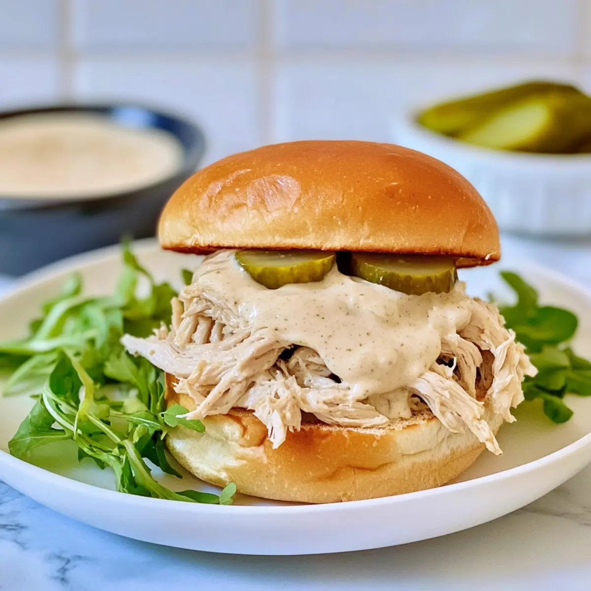 Alabama White Sauce Pulled Chicken Sandwiches Made Easy
