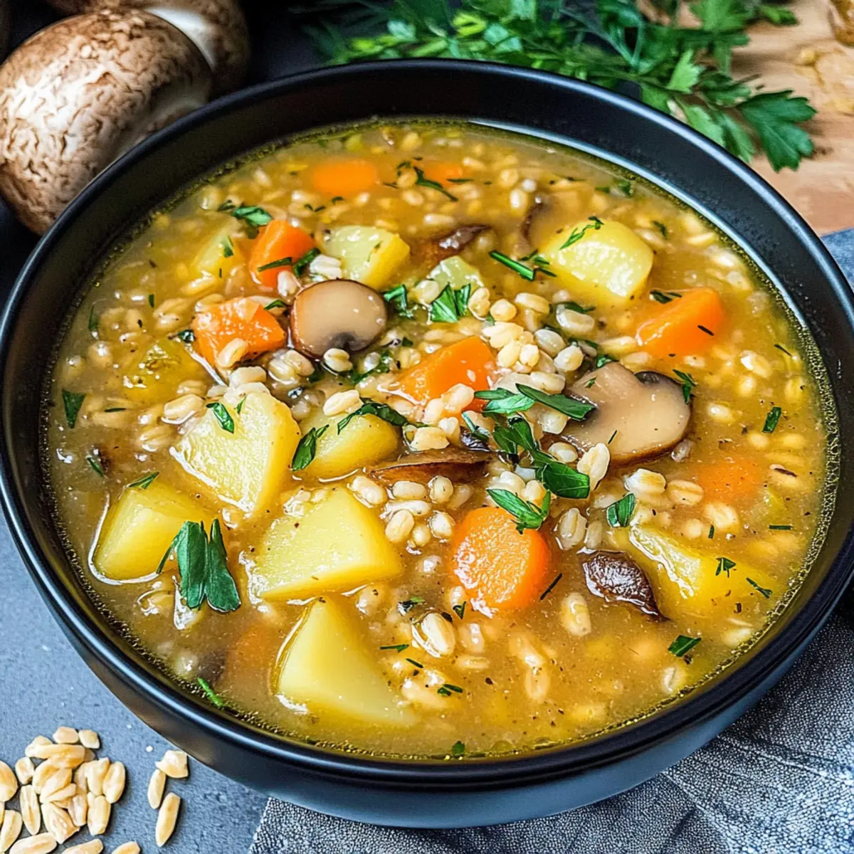 Cozy Up with Hearty Vegan Krupnik for Soulful Comfort