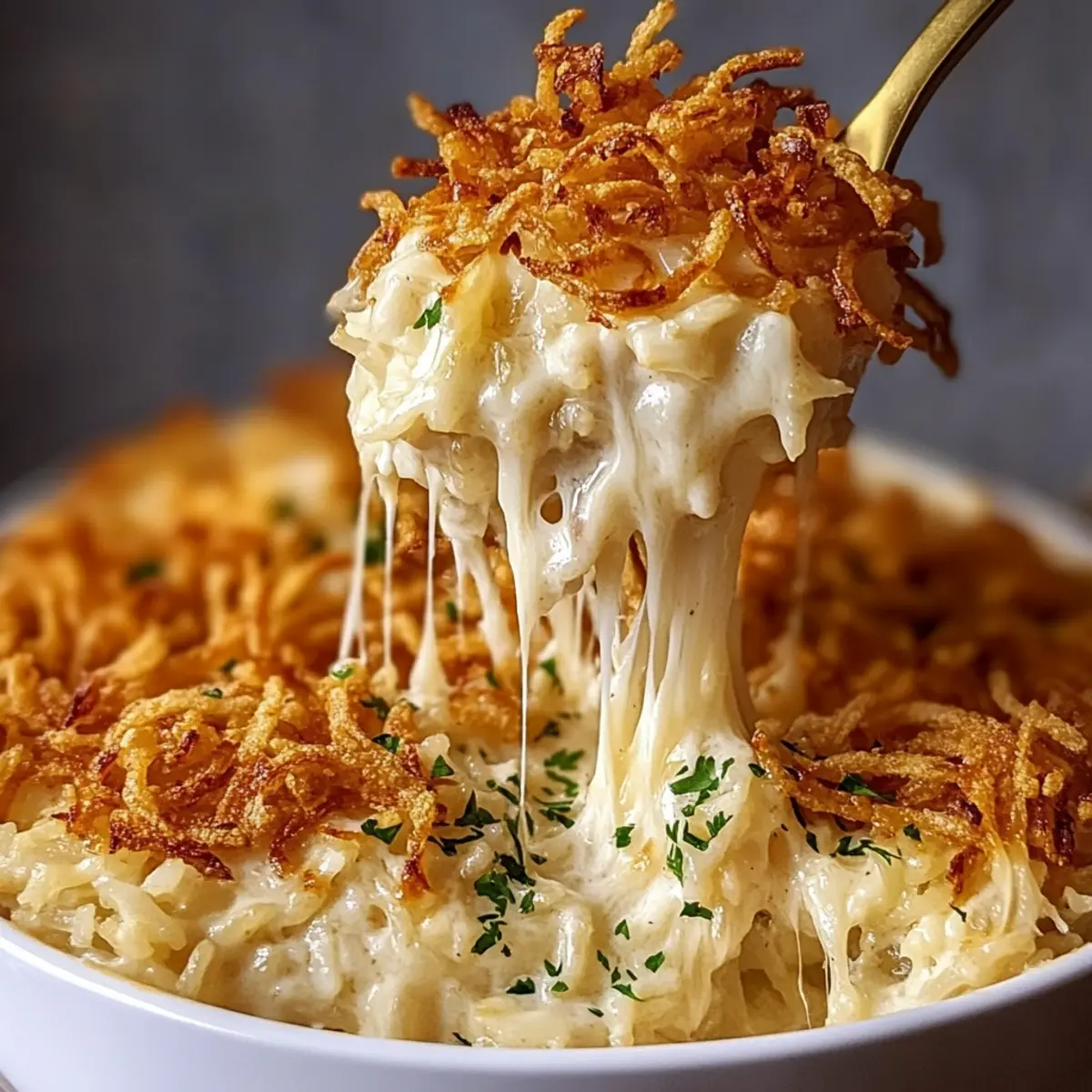 Hearty French Onion Chicken Rice Bake for Cozy Nights