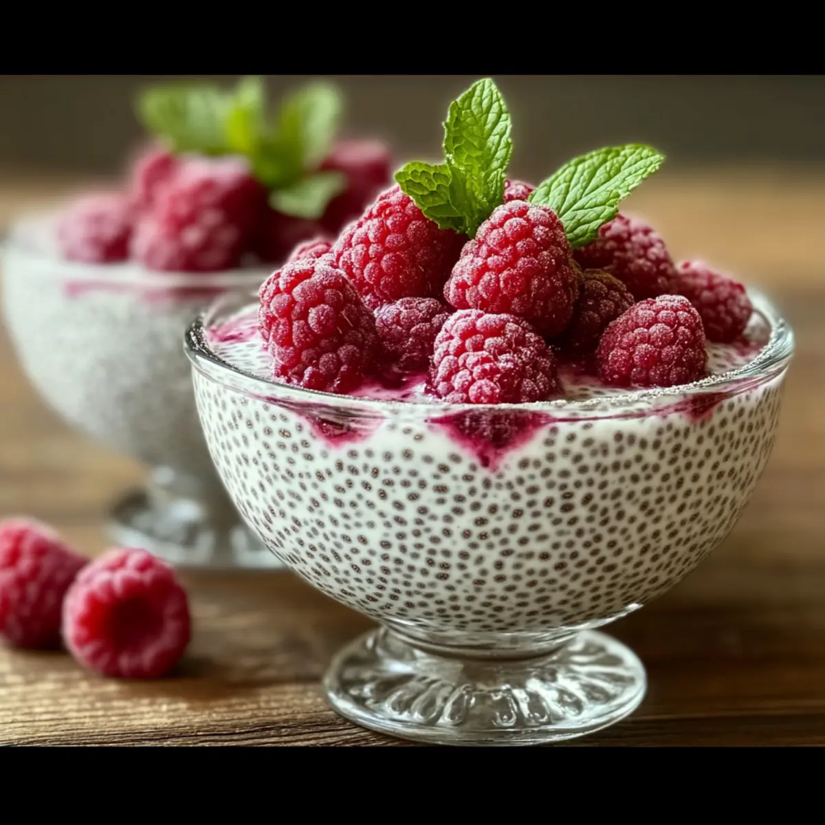 Delicious Vanilla Raspberry Chia Pudding for Healthy Snacking