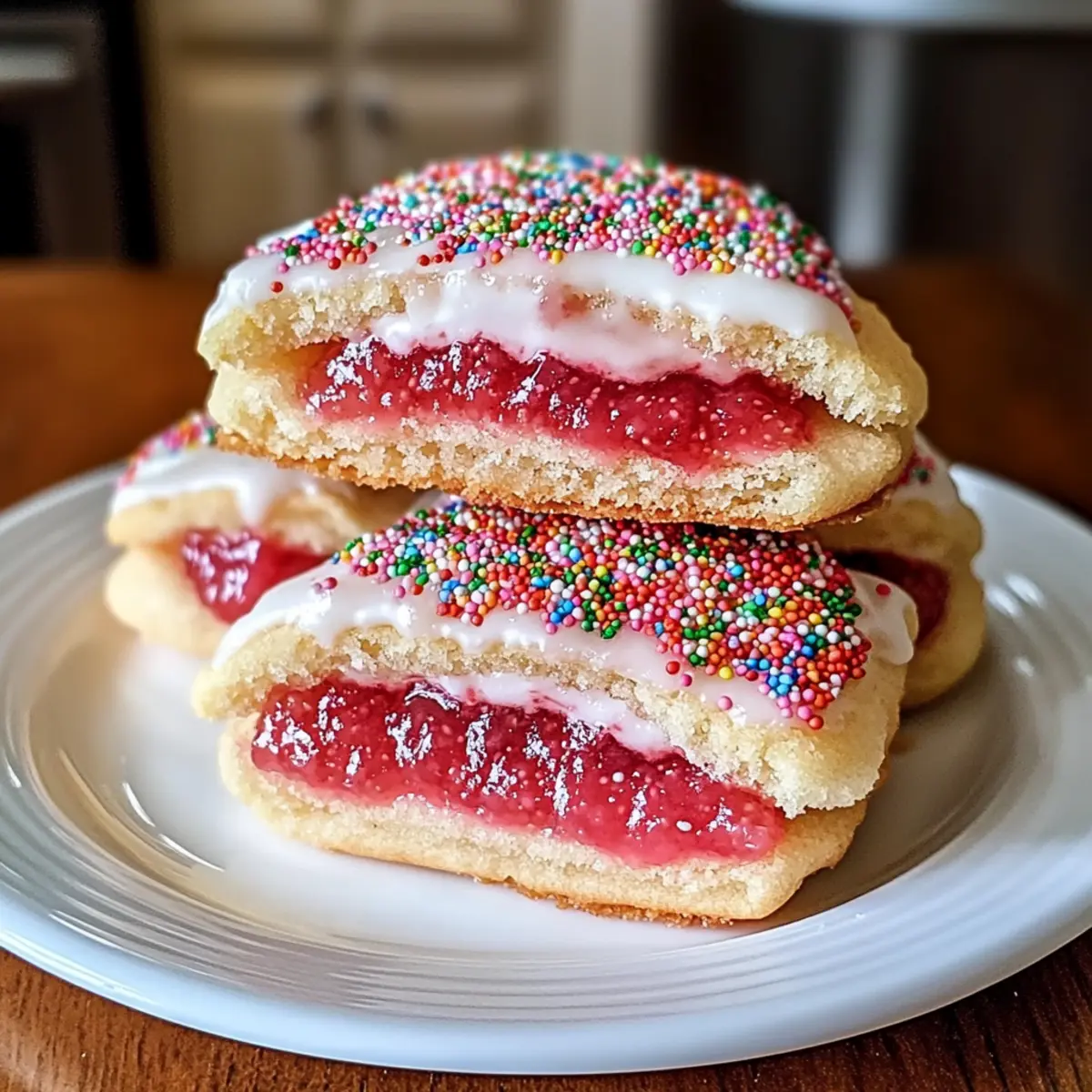 Sweet Strawberry Pop Tart Sugar Cookies for a Nostalgic Treat