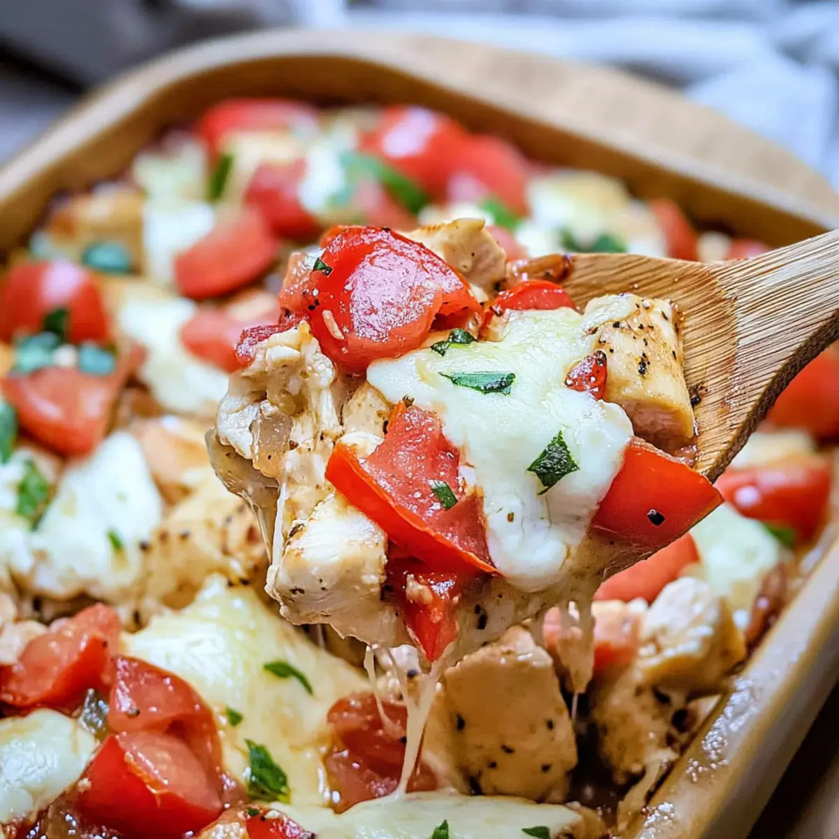 Bruschetta Chicken Casserole: Fresh Flavors in Every Bite