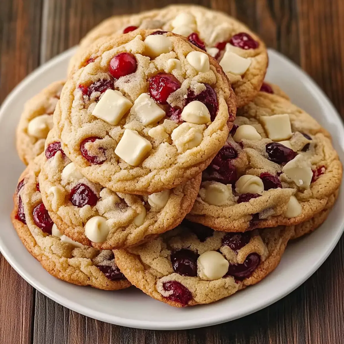 Irresistibly Chewy White Chocolate Cranberry Cookies Recipe