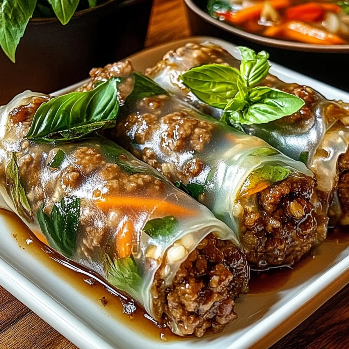 Thai Basil Beef Rolls – Fresh, Flavorful & Quick to Make
