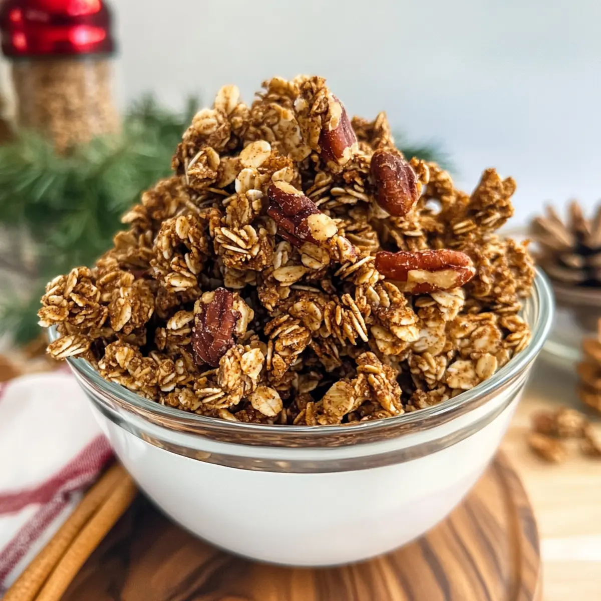 Irresistibly Crunchy Holiday Gingerbread Granola Delight