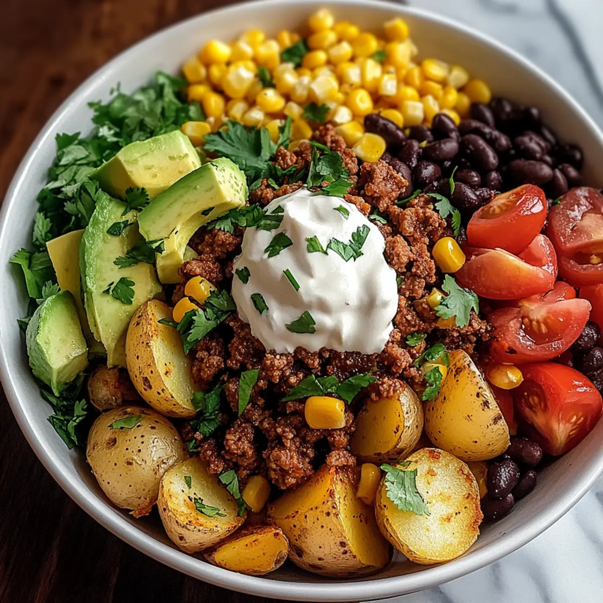 Loaded Potato Taco Bowl: A Comforting Twist on Tacos