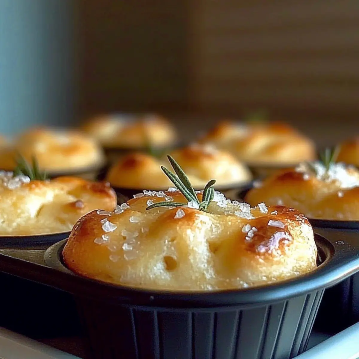 Rosemary Garlic Focaccia Muffins That Wow Every Bite
