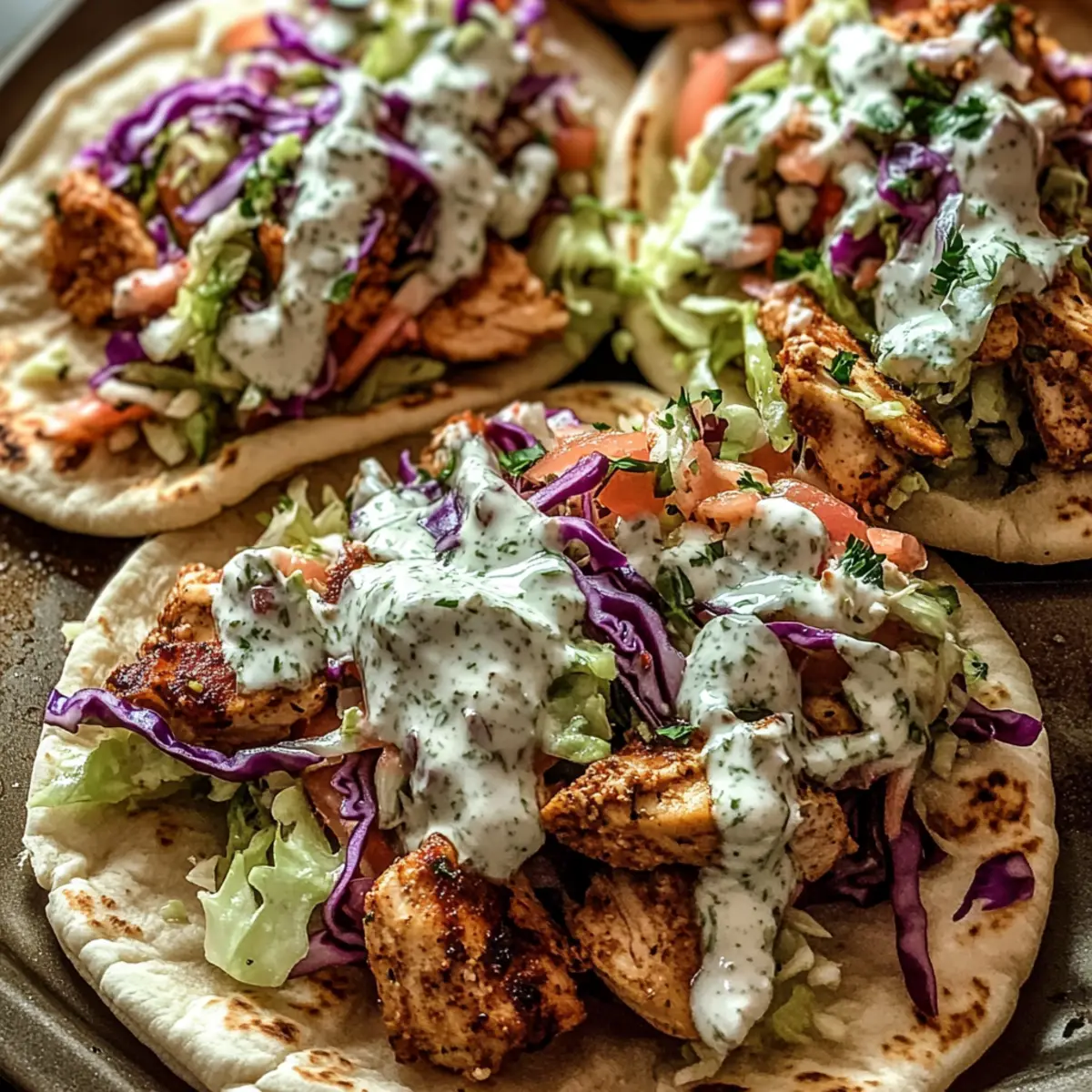 Sheet Pan Chicken Pitas with Zesty Herb Ranch Slaw Delight
