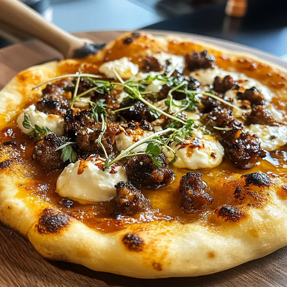 Sausage Ricotta Honey Hot Pizza: Your New Favorite Slice