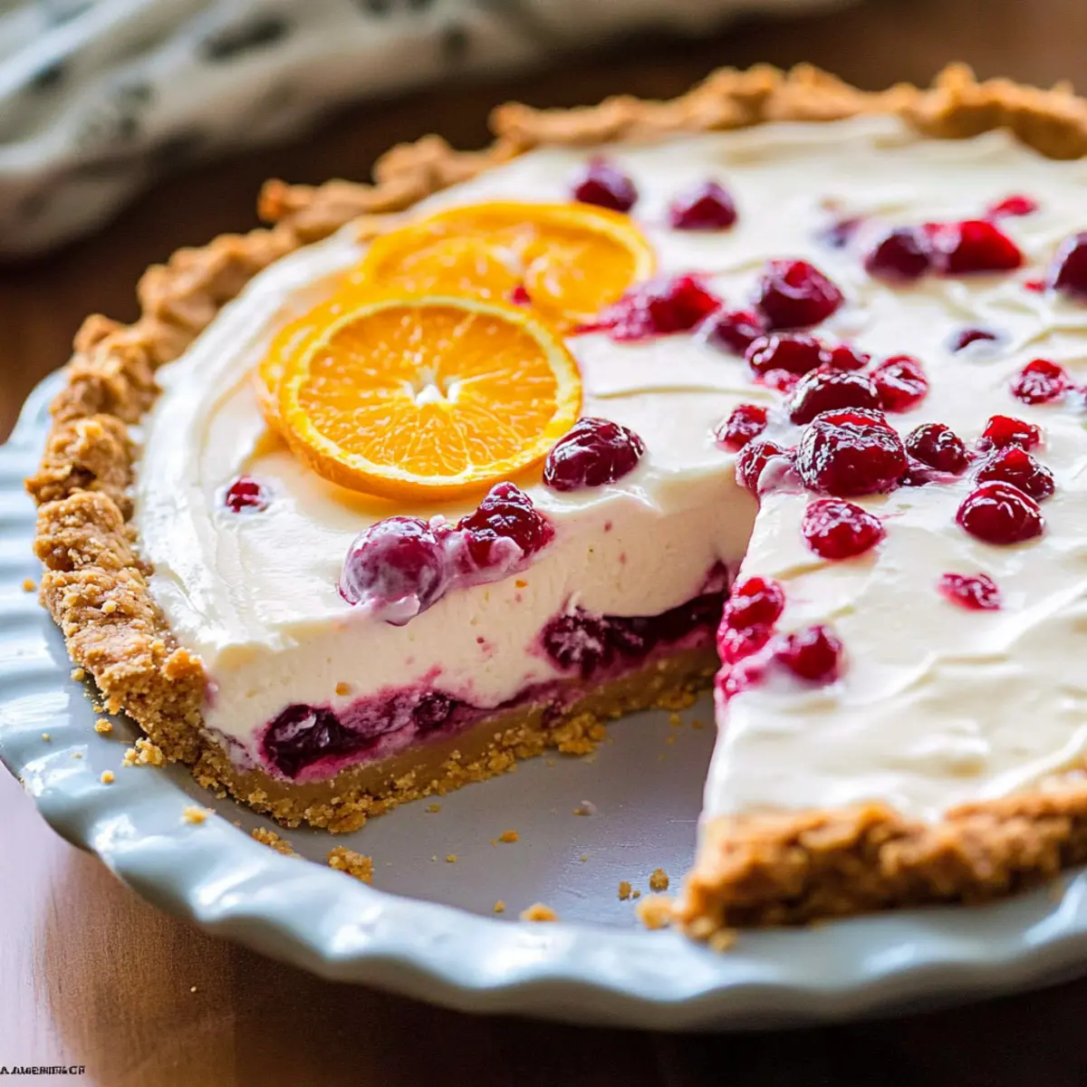 Decadent Cranberry Orange Cream Pie for Effortless Festivities