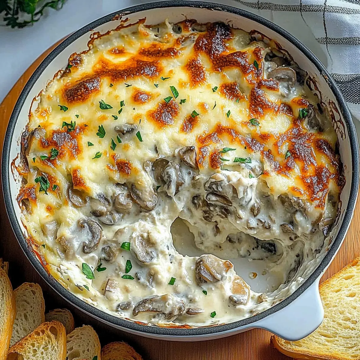 Creamy Stuffed Mushroom Dip That Will Wow Your Guests
