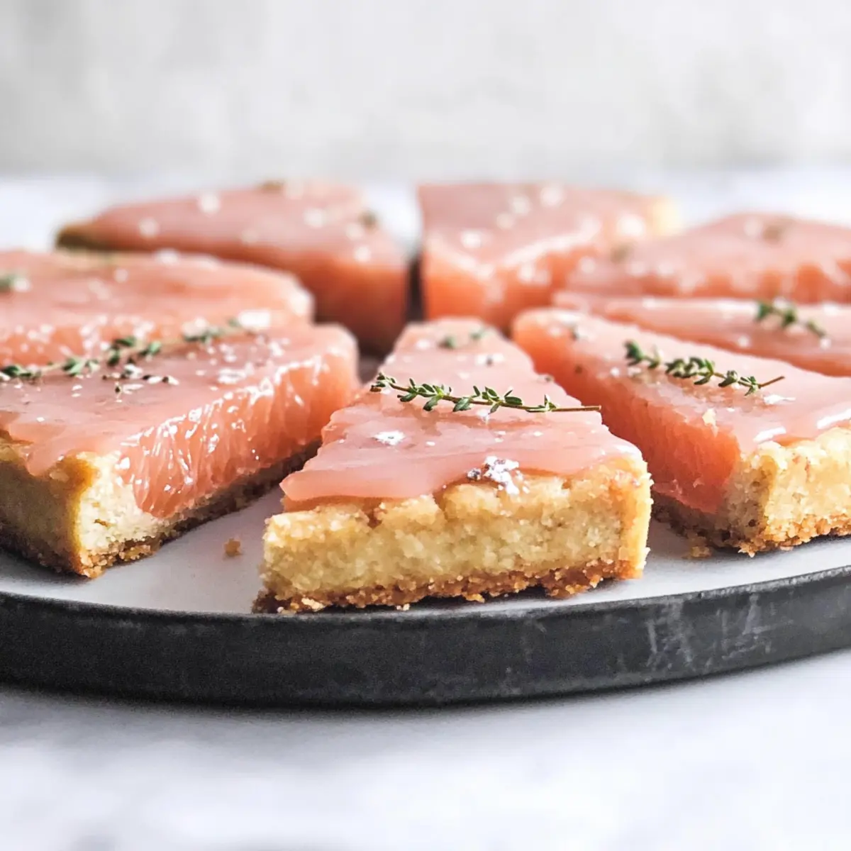 Pink Grapefruit and Thyme Vegan Shortbread Cookie Bliss