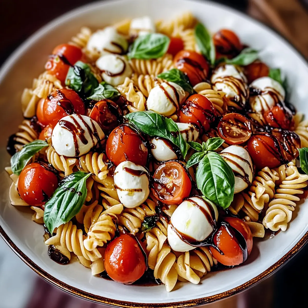 Delicious Caprese Pasta Salad with Balsamic Glaze You’ll Love