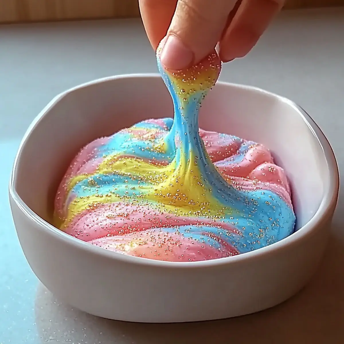 Cornstarch and Dish Soap Bubble Dough for Endless Fun
