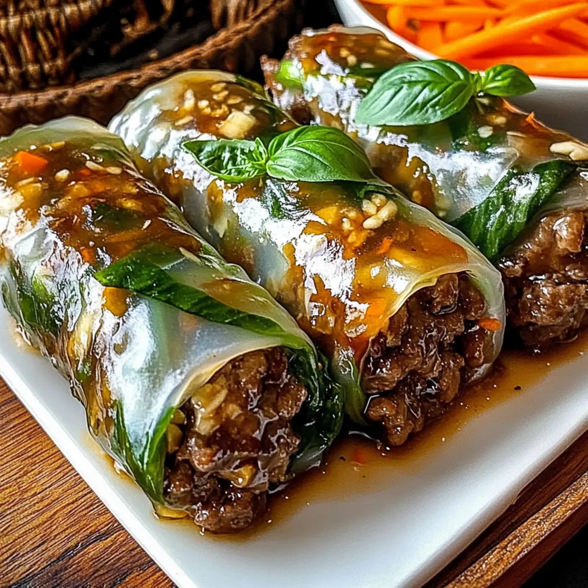 Thai Basil Beef Rolls: Fresh, Flavorful, and Quick to Make
