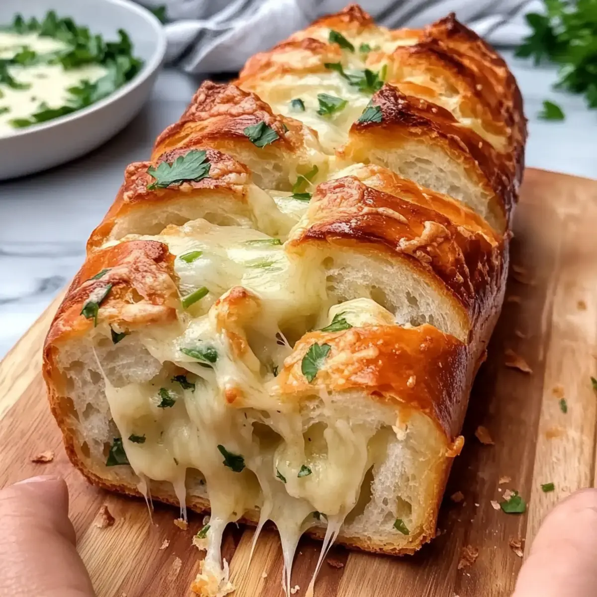 Sourdough Discard Pull-Apart Garlic Bread for Cozy Evenings