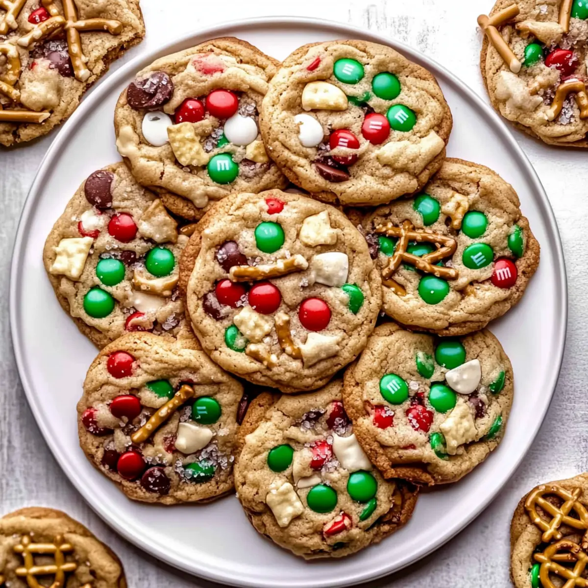 Christmas Kitchen Sink Cookies: Sweet & Salty Festive Treats