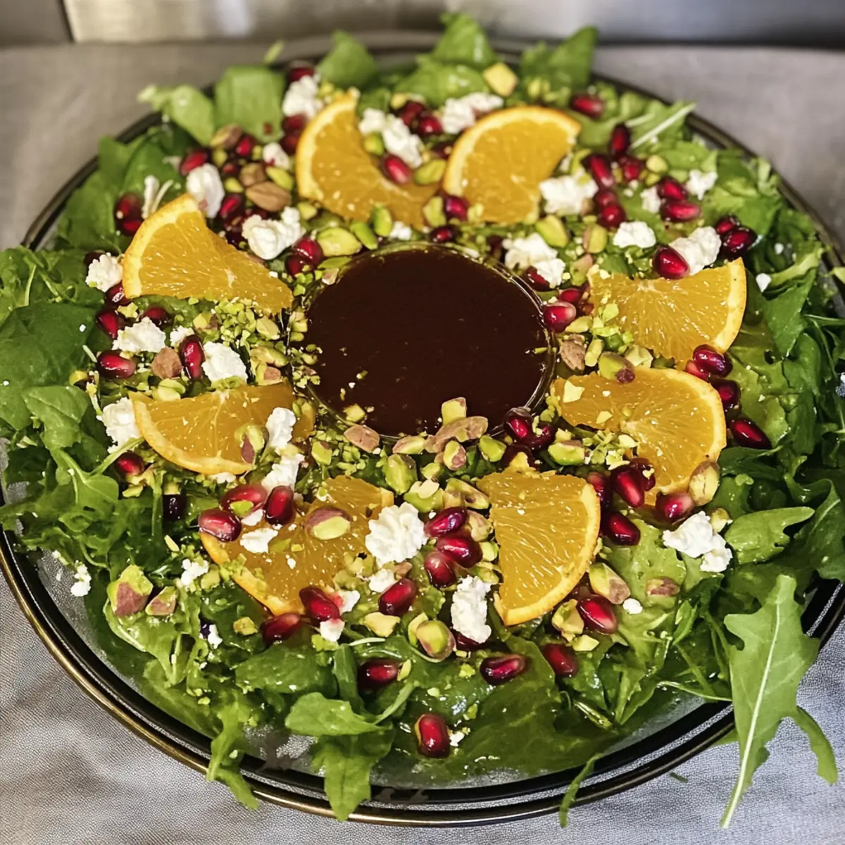 Festive Christmas Salad with Orange Vinaigrette Bliss