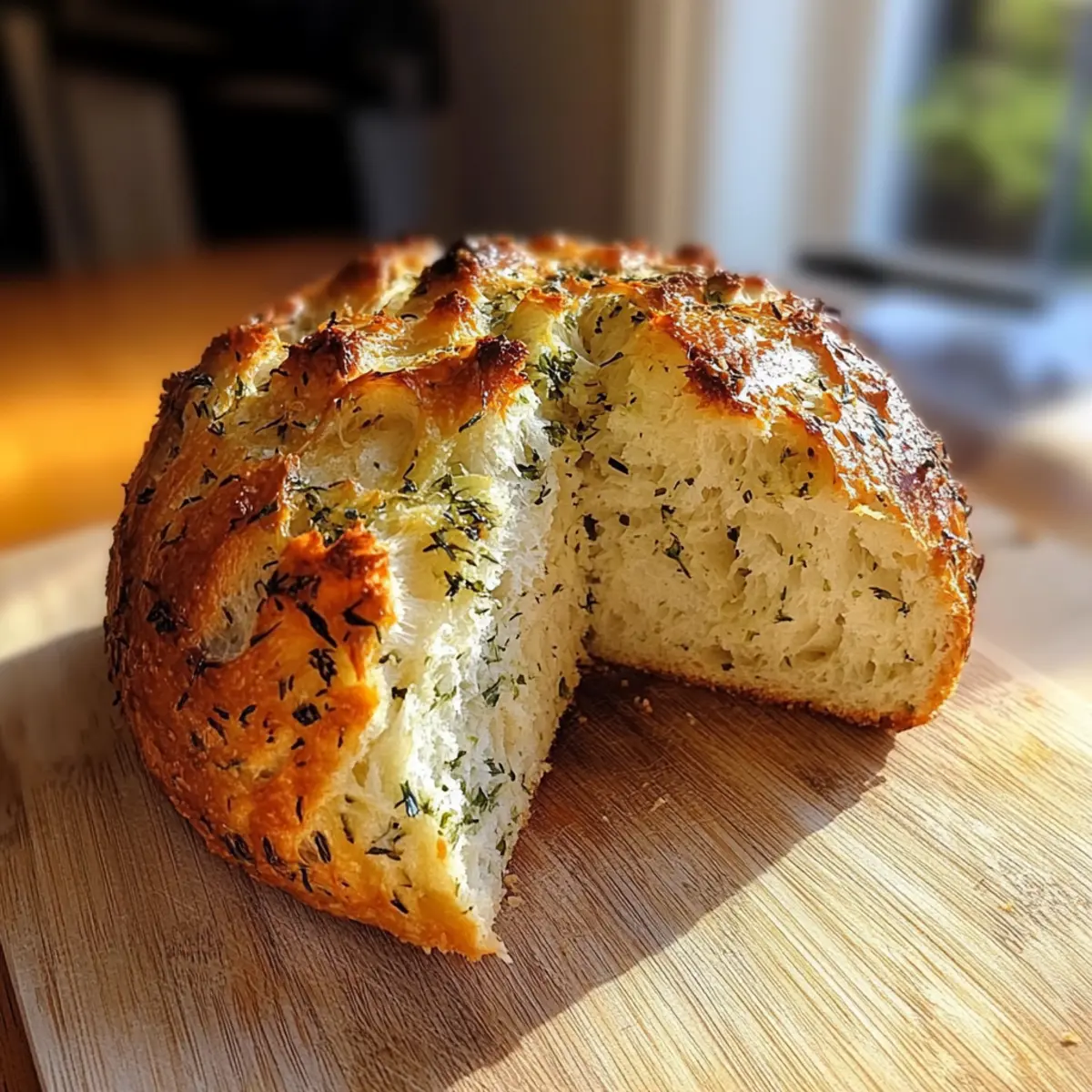 Garlic Herb Dutch Oven Bread: Homemade Comfort in Every Bite