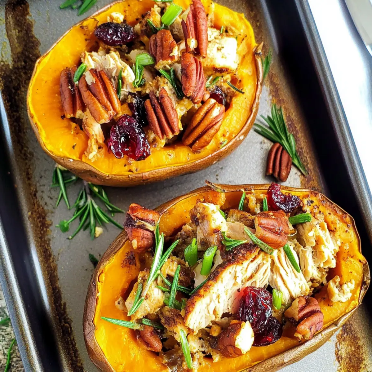 Cranberry Pecan Chicken Stuffed Sweet Potatoes for Cozy Nights