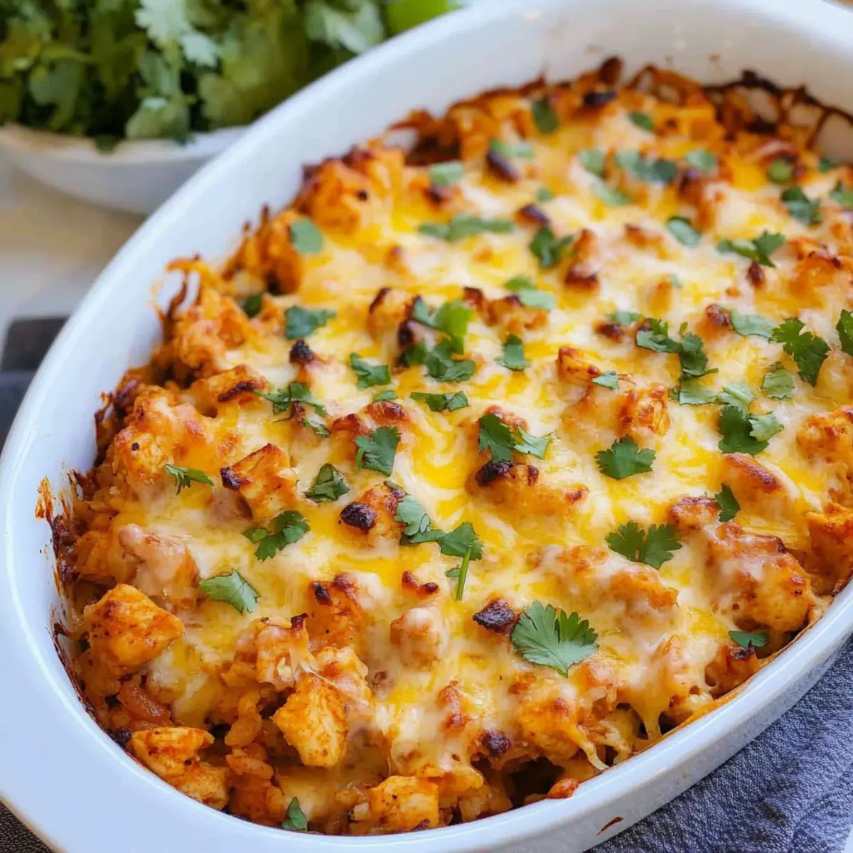 Savor the Creamy Chicken and Rice Queso Casserole Delight