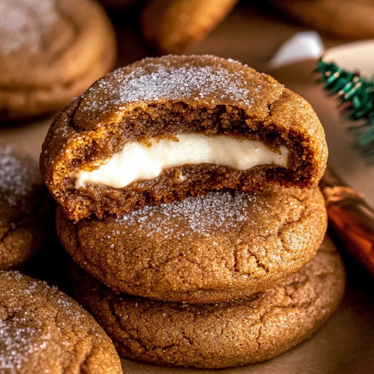 Gingerbread Cheesecake Cookies – A Sweet Holiday Surprise