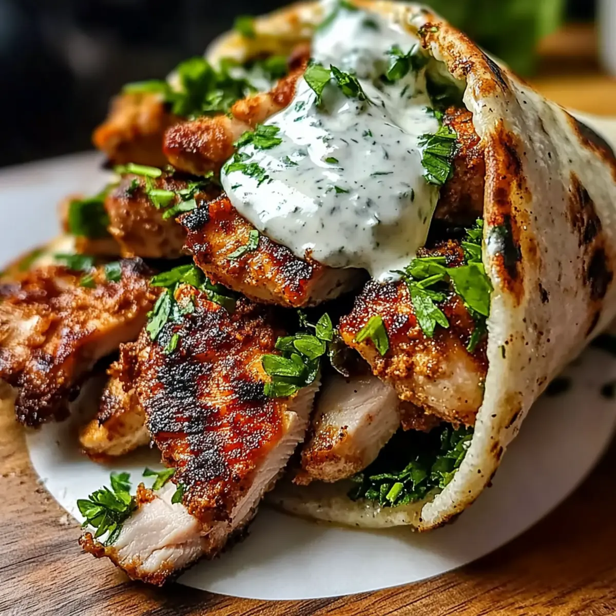 Savory Chicken Shawarma with Homemade Garlic Sauce Blessings