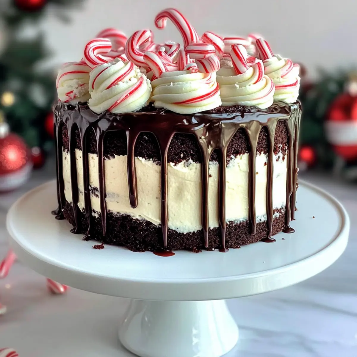 Indulge in Moist Peppermint Fudge Cake This Holiday Season