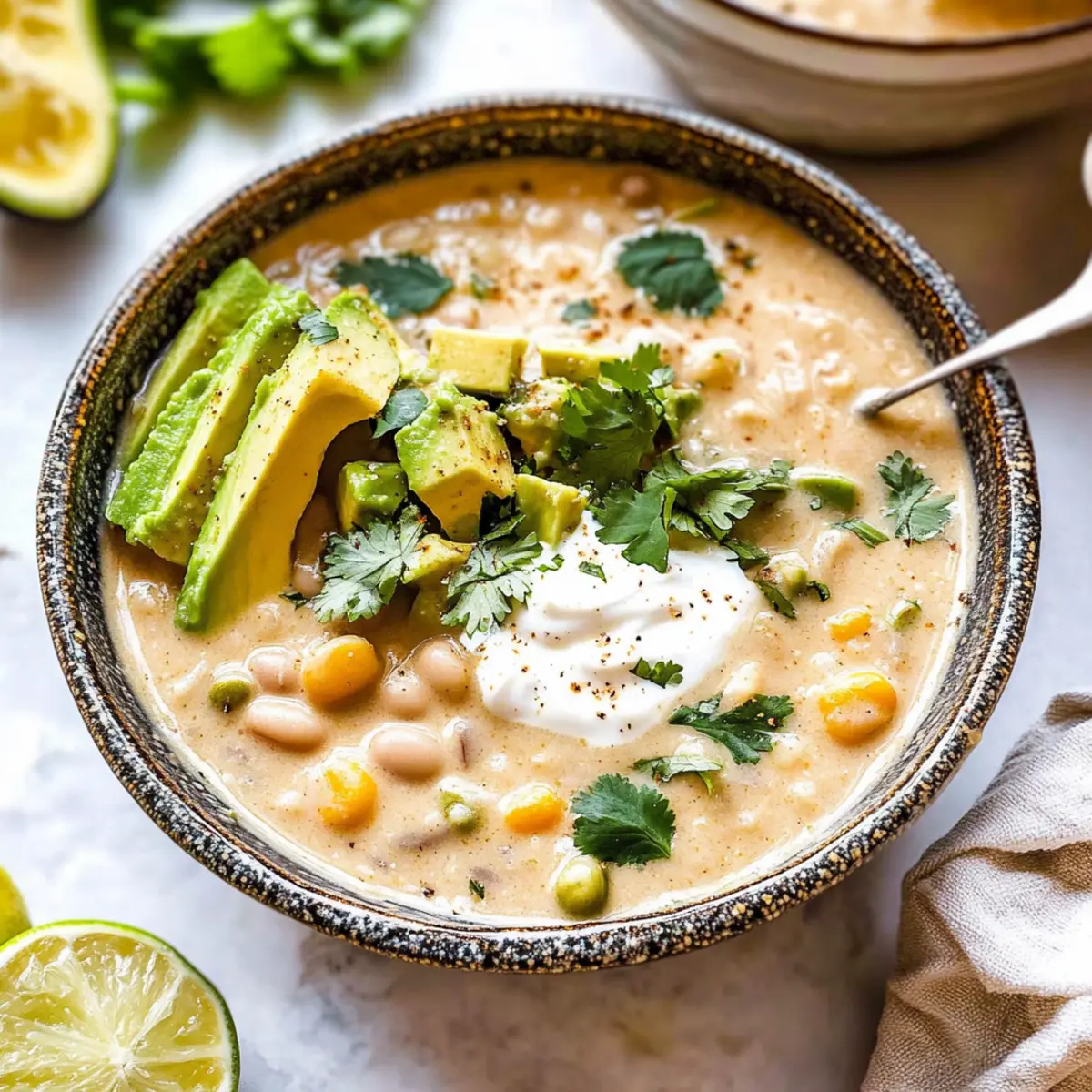 Creamy White Bean Enchilada Soup That's Perfect for Meal Prep