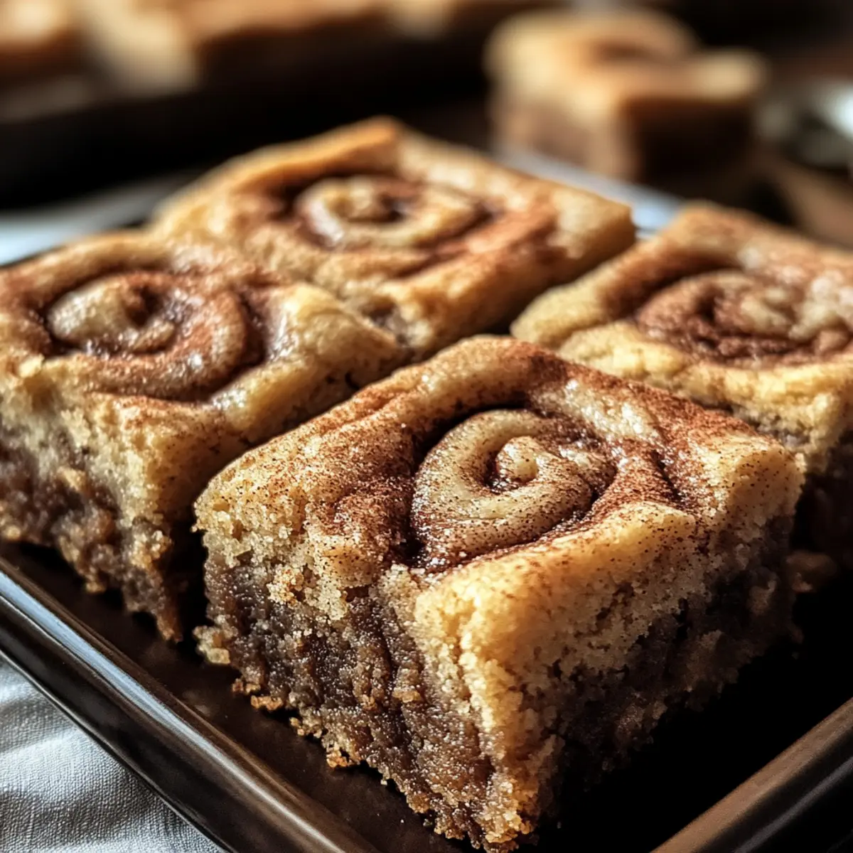 Cinnamon Swirl Snickerdoodle Blondies You'll Crave All Day