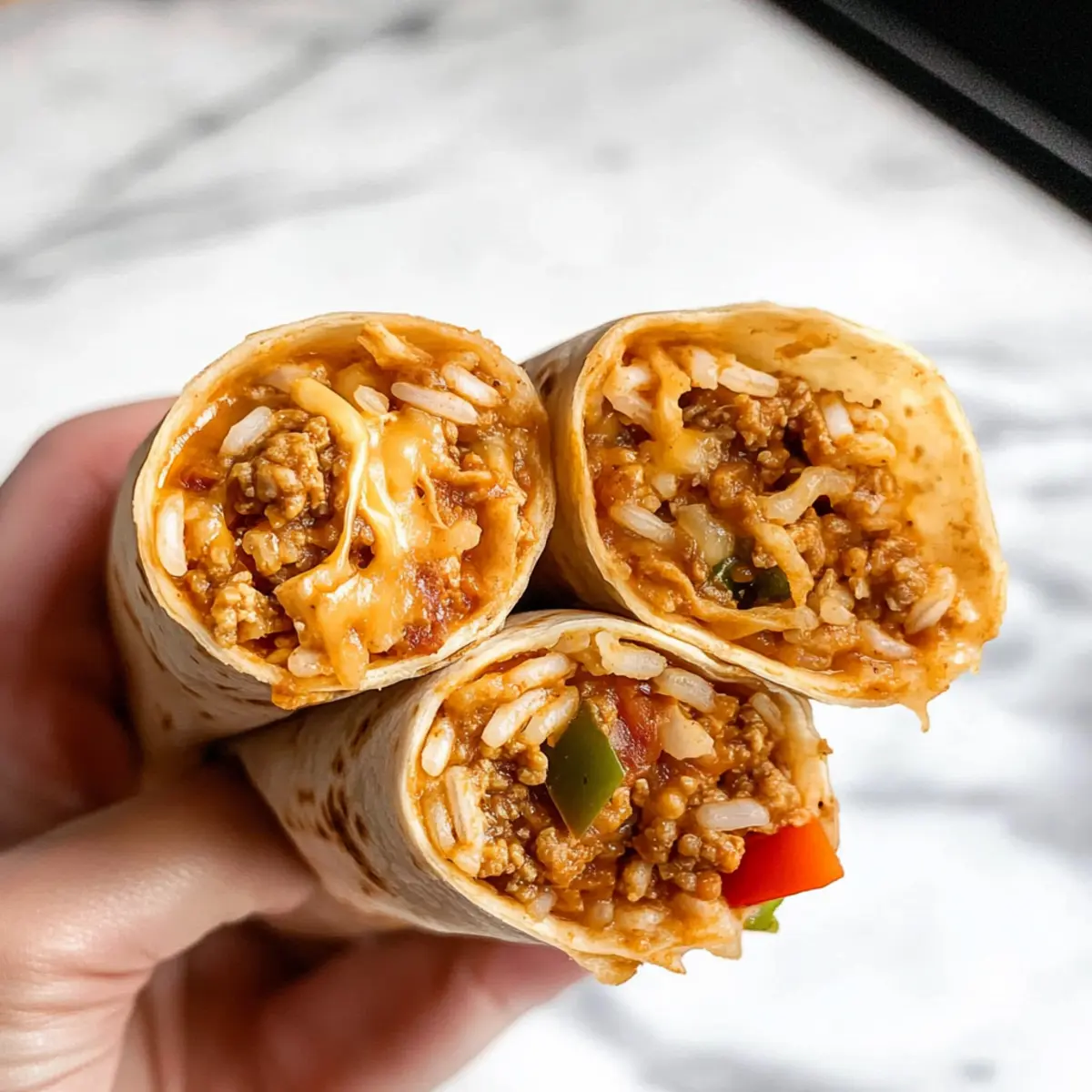 Cheesy Ground Chicken Burritos for a Cozy Dinner Night