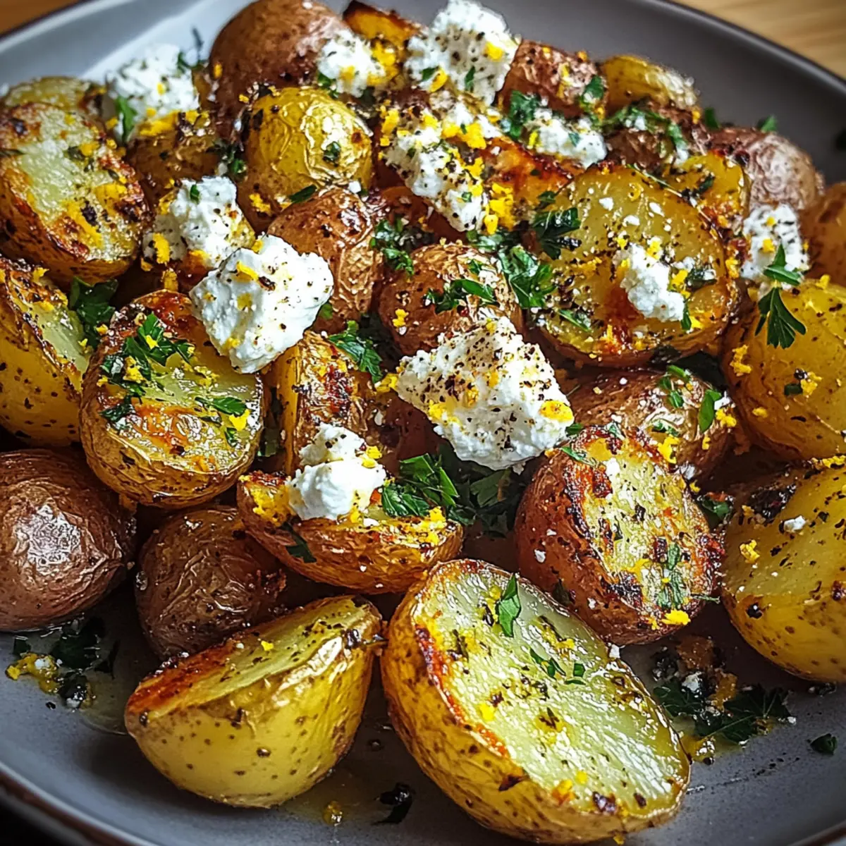 Crispy Greek Feta Roast Potatoes to Brighten Your Table