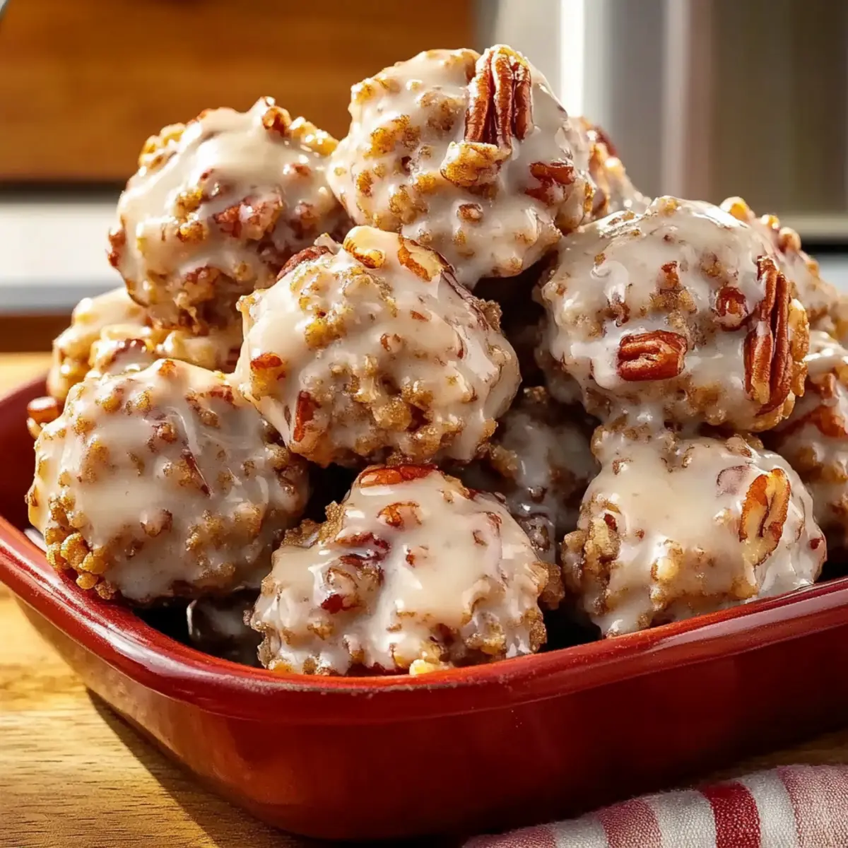 Pecan Crunch Glazed Bites: Irresistibly Easy No-Bake Treats