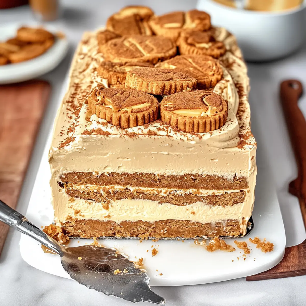 Indulge in Creamy Biscoff Icebox Cake Made Easy