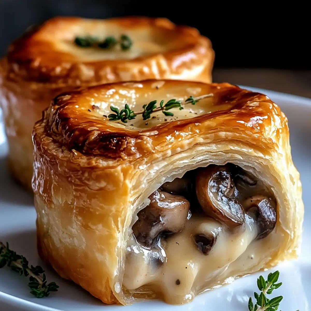 Delicious Mini Mushroom & Gruyère Pot Pies for Comfort Food Bliss