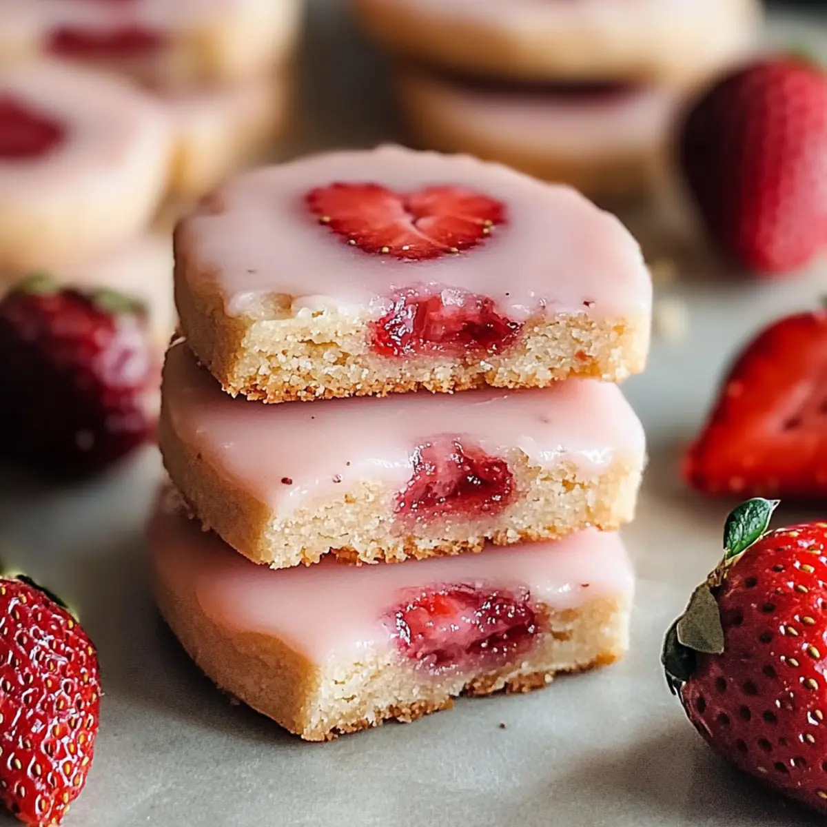 Irresistibly Buttery Strawberry Shortbread Cookies to Savor