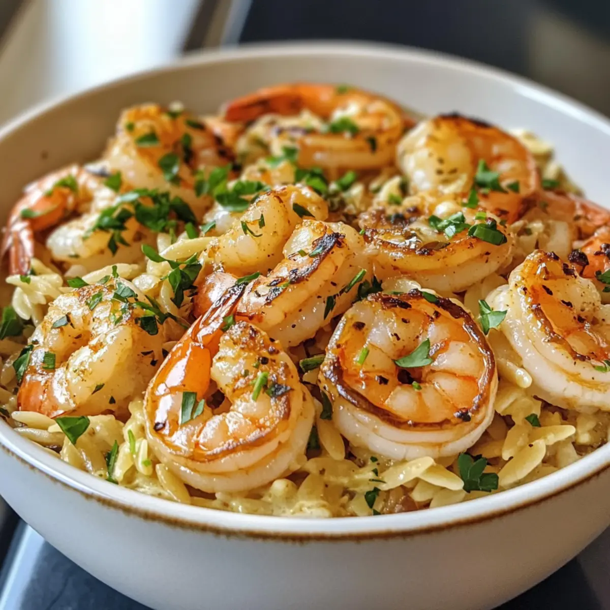 Creamy Garlic Shrimp Orzo: A Quick & Guilt-Free Comfort Meal
