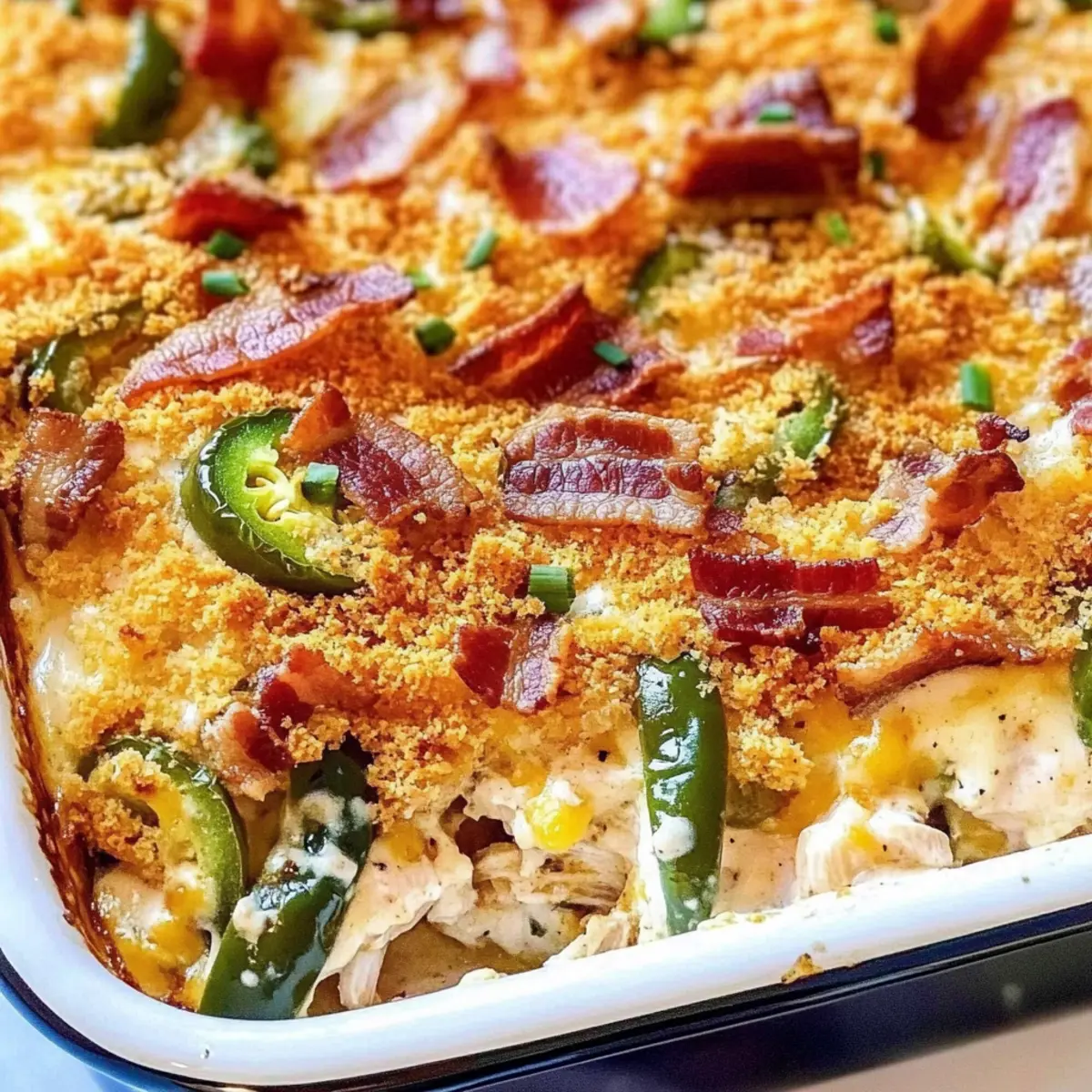 Spicy Jalapeno Popper Chicken Casserole to Satisfy Your Cravings