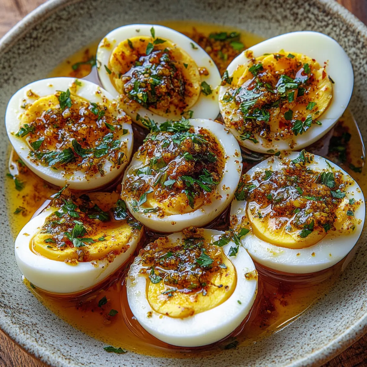 Cajun Boiled Eggs with Spicy Garlic Butter Sauce Bliss