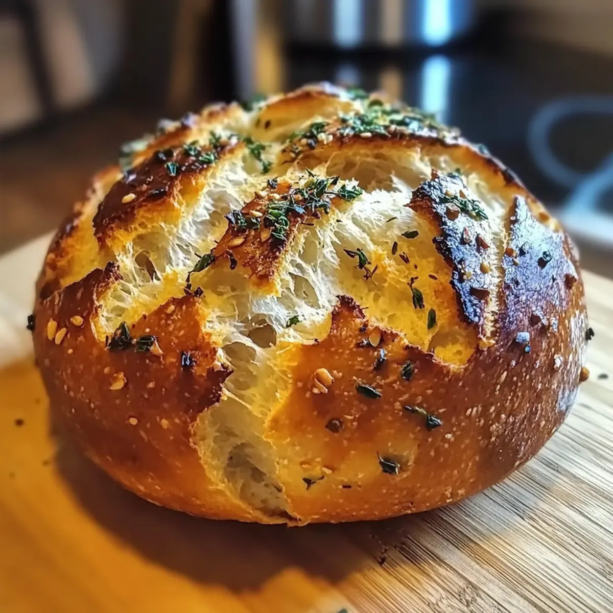 Garlic Herb Dutch Oven Bread: The No-Knead Wonder You’ll Love