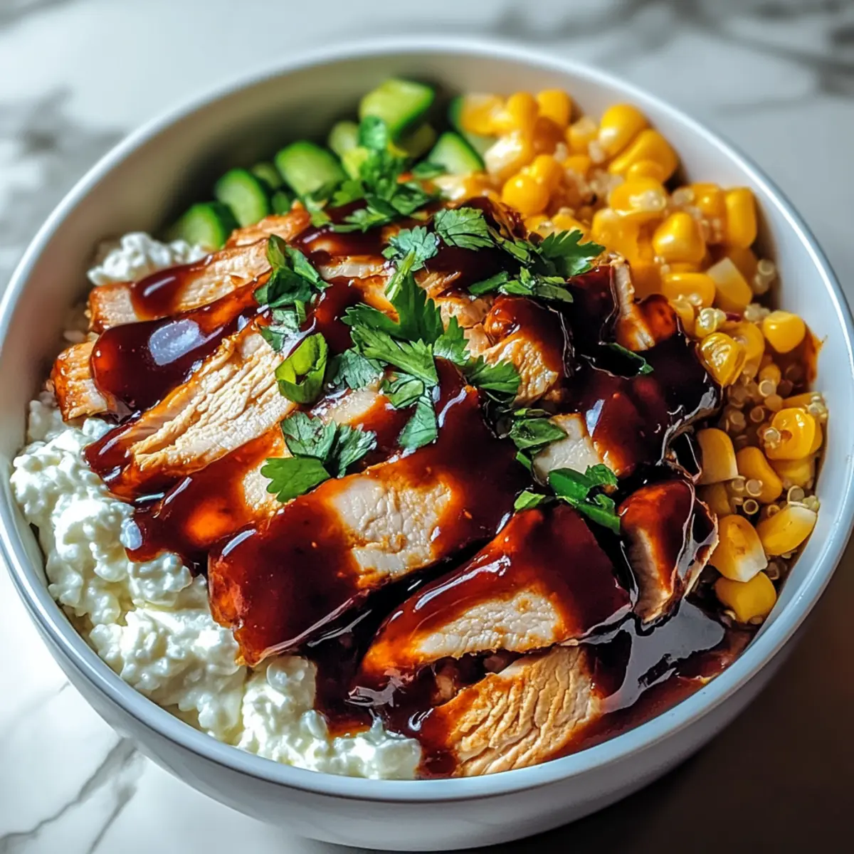 Savory BBQ Chicken Cottage Cheese Bowl: A Protein Powerhouse