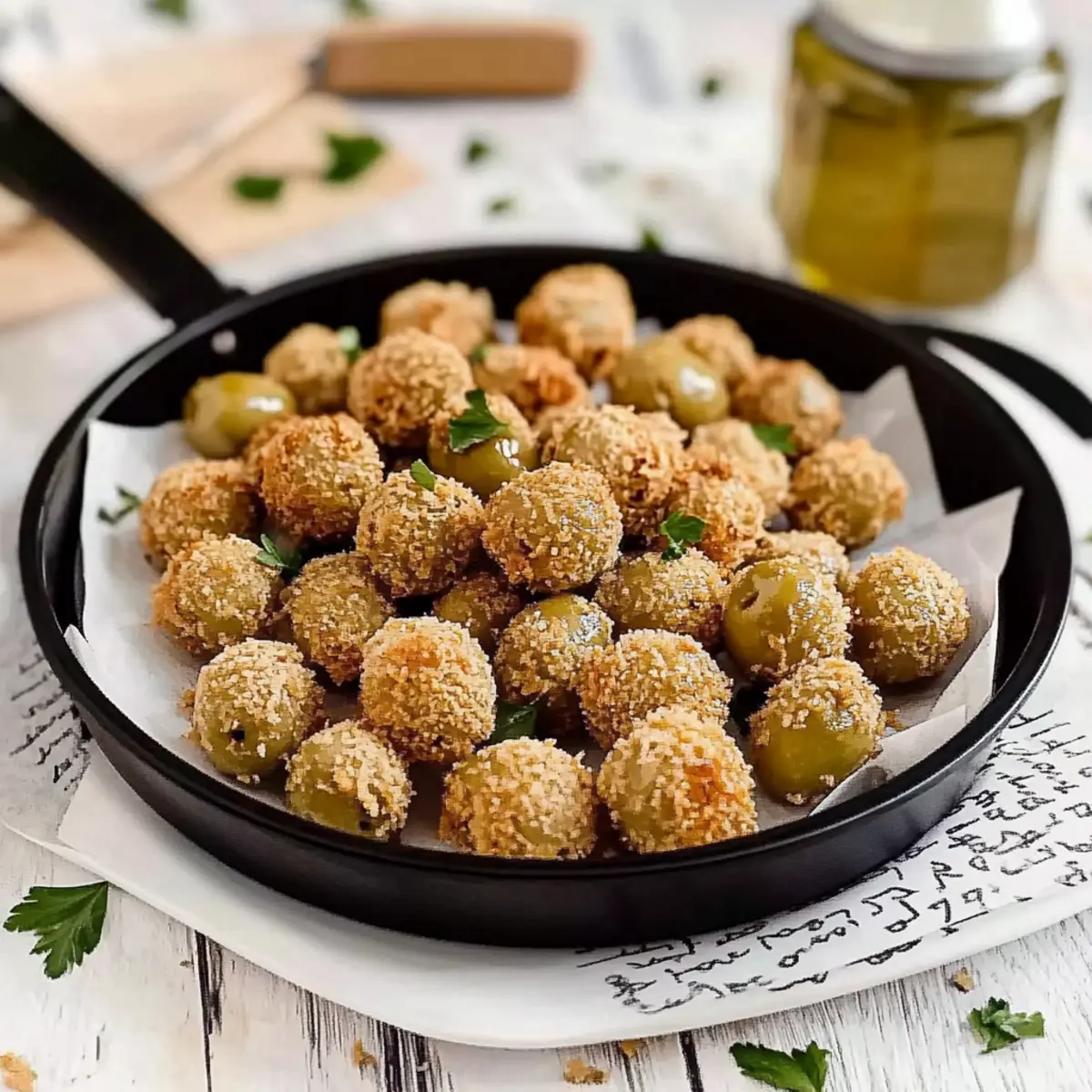 Crispy Fried Olives in Air Fryer – A Flavorful Snack Delight